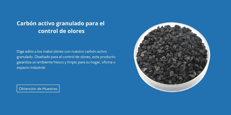 Carbon activo granular para el control de olores