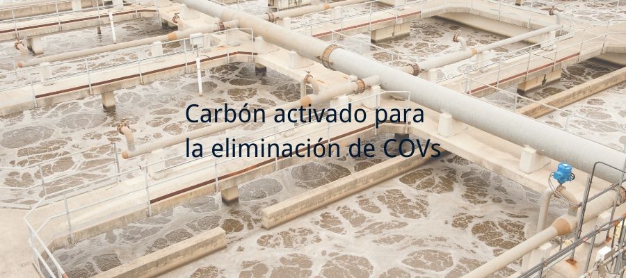 Planta de tratamiento de aguas residuales para eliminar COV