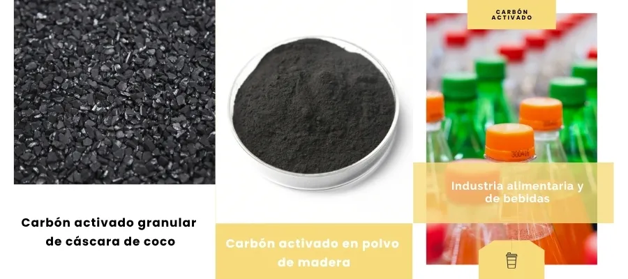 Carbon activo para uso en la industria alimentaria y de bebidas