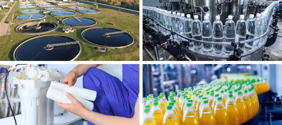 Aplicaciones tipicas del carbon activado en la industria del agua potable