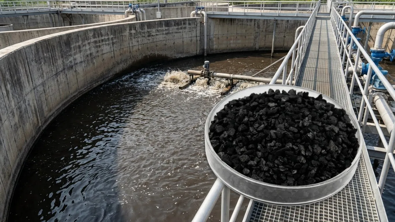 Carbon activado granular para el tratamiento de aguas residuales