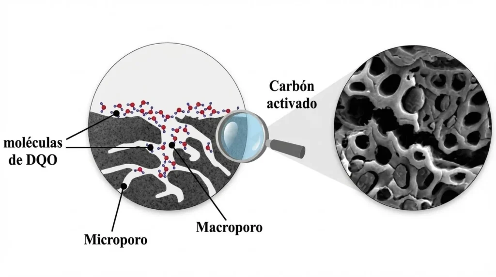 El Papel del Carbon Activado en la Eliminacion de la DQO