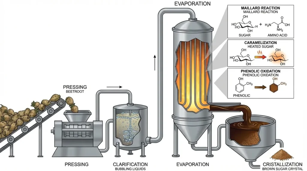 Por que es necesario decolorar el azucar de remolacha