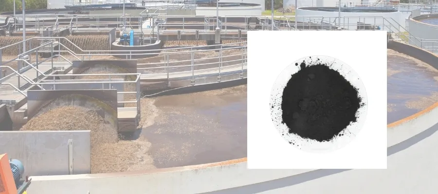 Carbon activado en polvo para la decoloracion de aguas residuales procedentes del tenido de textiles