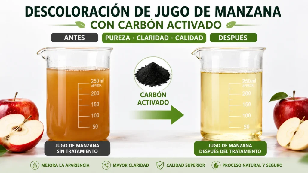Por que es Necesario Decolorar el Zumo de Manzana